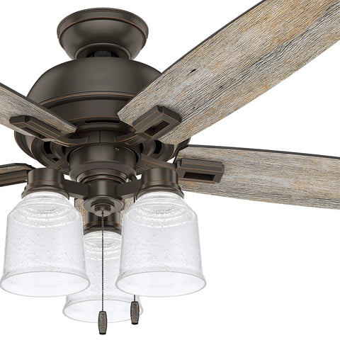 Clear Seeded Glass Ceiling Fan Shade Set Of Four Transitional Bell Style Two One Eighth Inch Fitter Four And A Half Inch Diameter