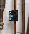 Instant Pipe Leak Repair Clamp Kit mounted on copper pipe, showing 16mm size for quick watertight fix on metal pipes.