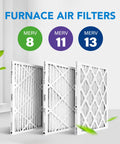 10x20x1 Air Filter MERV 8 Pleated 6 Pack For Furnace And AC Returns Easy Install Captures Dust Pet Hair Pollen Actual Size 9.75x19.75x0.75 Replace Every 90 Days For Clean Air