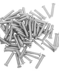 80Pcs Aluminum Rivet Nut Kit With 4Mm Rivet Fasteners For Auto Body Repair And Dent Puller Use, shown in a scattered pile