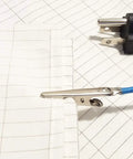Long 16.4 Feet Grounding Cable With 3 Prong Ground Plug And Alligator Clip For Anti Static Discharge shown on fabric sheet