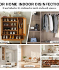 Shoe and wardrobe cabinets, bathroom, kitchen, and storage spaces for 6W UV C Light Sanitizer Lamp With 253.7Nm UV C Bulb.