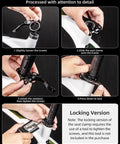 Installation steps of bike seat post clamp 31.8/34.9mm aluminum quick release for 27.2-28.6mm and 30.4-31.8mm posts