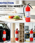 4 Pack 5LB ABC Dry Chemical Fire Extinguisher Haul For Home Kitchen Car And RV in a kitchen setting on countertop.