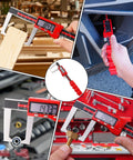 Digital Brake Rotor Caliper Tool For Disc Brake Thickness, Wheels On Rotor Gauge, 6 Inch Stainless Vernier Rotor Micrometer With Large LCD