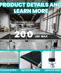 Heavy Duty Workhorse Electric Conveyor Belt With Hassle Free Adjustable Speed And Anti Static PvC Track Rolling Smooth On A Beefy Stainless Steel Base For Worry Free Daily Shipping Grind, 200 lbs max load.