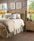 Bedroom with Deer Antler Table Lamps Set Of 2 3 Way Dimmable Touch Bedside Lamps For Living Room Rustic Cabin Style Nightstand Lamps