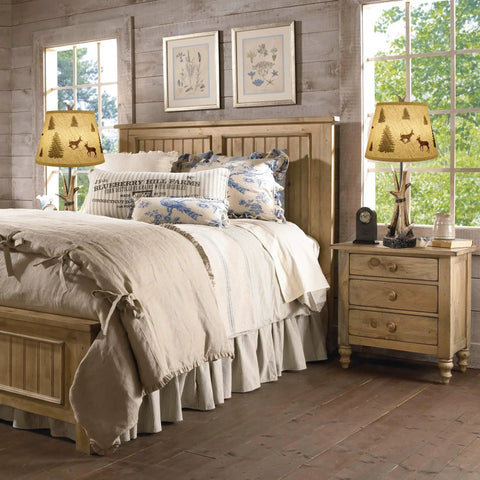 Bedroom with Deer Antler Table Lamps Set Of 2 3 Way Dimmable Touch Bedside Lamps For Living Room Rustic Cabin Style Nightstand Lamps