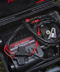 Tough As Nails Portable 12V Dual Cylinder Air Compressor Pump 150 Psi and 6 16 Cfm Fast Tire Inflator inside durable carrying case.