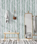 Green Stripe Peel And Stick Wallpaper Self Adhesive Removable Contact Paper For Shelves Drawers And Cabinets DIY Friendly Install