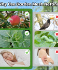 Comparison chart showing benefits of 39 Ft Mosquito Netting For Patio And Backyard Garden over pests and allergens.