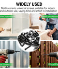 All In One Wood Screws Set In 410 Stainless Steel For Indoor Furniture And Woodworking with tools and hardware applications