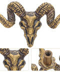 Brass Goat Head Cabinet Knob Pull Handle Vintage Animal Drawer Knob For Kitchen Cabinets And Dresser Rustic Metal Cupboard Hardware Durable Goat Head Design With Premium Craftsmanship Ideal Rustic Farmhouse Decor