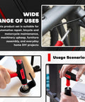 Long Arm T Handle Allen Wrench Set 14 Piece Metric And SAE Hex Keys in use for bike and furniture repair