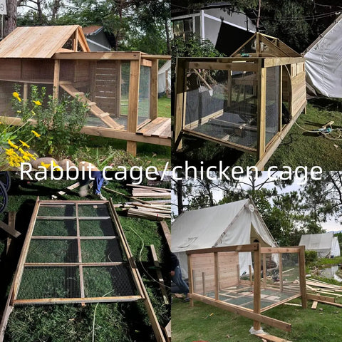 Built Tough Galvanized Hardware Cloth Mesh Roll For Chicken Coops And Backyard Critter Shields Rabbit Snake Gopher Shield Wire Screen Yard Ready Setup 16 By 20 Foot 19 Gauge Quarter Inch used in rabbit and chicken pens.