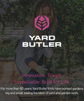 Person using Dual-Head Garden Weeding Tool With Comfort Grip A Grab And Go Hand Tiller And Spade For Hard Soil Clay And Roots outdoors