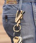 Infinity Kerosene Lighter 3 In 1 Keychain Bottle Opener Igniter clipped to jeans