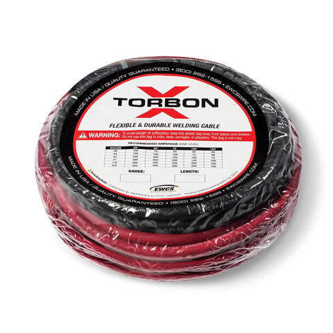 Tough As Nails Two Gauge Welding Cable Power Cord Set Fifteen Feet Red Lead Paired With Five Feet Black Ground 100 Percent Pure Copper Extra Flexible