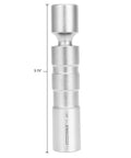 Three Eighths Inch Drive Swivel 14mm Spark Plug Socket With Flexible Head, Thin Wall Design, Chrome Moly Steel, side view