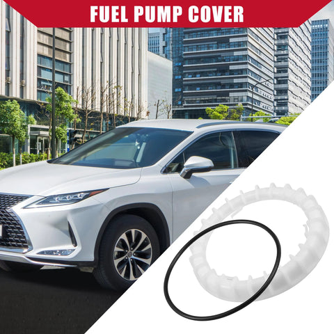 Fuel Pump Gauge Lock Ring Retainer With Seal Ring For Toyota Highlander 2004 2010 And Lexus RX330 RX350 RX450h RX450hL 2004 2022 1 Set White