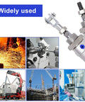 Compact 16mm Bore 25mm Stroke Air Cylinder MAL16x25 in industrial settings and machinery applications