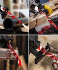 Image of 34 Piece Carbide Steel Reciprocating Saw Blade Kit For Tree Pruning And Everyday Wood Metal Plastic Drywall Cuts in use cutting wood, metal, and plastic pipes.