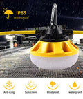 LED Construction String Lights 50Ft Industrial Grade Beefy Build For Construction Sites Renovations IP65 waterproof bulb close-up