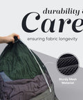 Heavy Duty Mesh Laundry Bag Large 24 By 36 With Secure Drawstring Closure shown with durable fabric and drawstring detail