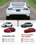 Tesla Model 3 And Model Y Rear License Plate Frame Kit With Stainless Steel Cap And Screws Rust Proof And Rattle Proof Mounting