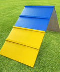 Dog Agility A Frame Training Equipment for Backyard Park and Home Yard Practice Non Slip Durable Obstacle in yellow and blue