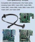Mini ATX 6 Pin To Dual SATA Power Adapter Cable For PC Builds Lets You Power Two SATA HDDs Or SSDs From A Single Connector Seventeen Point Nine Inch Length Forty Five Point Five Centimeters Great For Upgrading Rigs. 20AWG cable for Dell Vostro motherboards