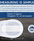 Edgewater Round Toilet Seat With Chrome Hinges Never Wobbles Thanks To STA TITE Fastening System Easy Wrench Install