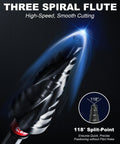 Beefy Pro Grade Step Drill Bit For Metal With M35 Cobalt Coating And Spiral Flute Unibit One Quarter Inch To Three Quarter Inch AlTiN
