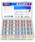 330 Piece Solder And Seal Butt Connectors Kit With Self Solder Heat Shrink For Waterproof Insulated Wire Splices in case