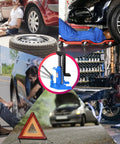 Professional Grade Twenty Ton Bottle Jack Low Profile Toe Lift Hydraulic Pump With Detachable Three Sixty Degree Swivel Handle For No Sweat Garage Shifts And Quick Recovery in auto shop setting.