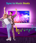 Smart USB TV Backlight Strip For Your Big Screen 82 To 95 Inch 19.4ft RGBW Color Changing Ambient LED Light With Music Sync