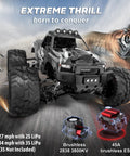 1/16 Scale Brushless RC Monster Truck 4WD All Road High Speed Car Hits 34 MPH With Dual 2S LiPo Batteries Included off-road