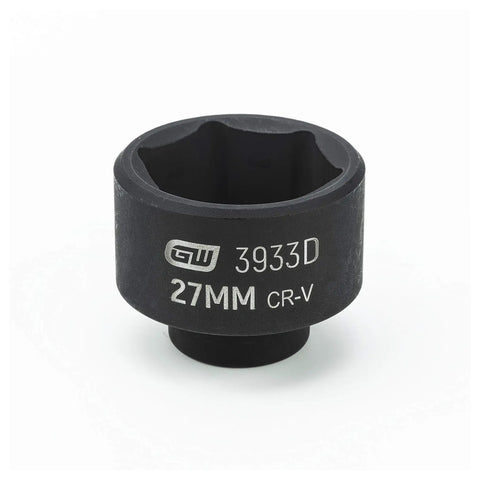 27mm socket from Six Piece Oil Canister Socket Set Service Kit with Black Oxide Coating for Corrosion Resistance