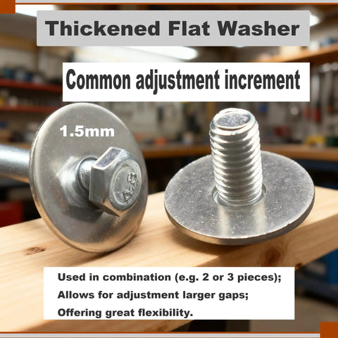 Oversized Fender Washer Set 25mm Outer Diameter 1.5mm Thick Inner M5 Hole Stainless Steel 1 Inch OD Flat Washer for Screws Bolts Hardware Lock 50 Pack