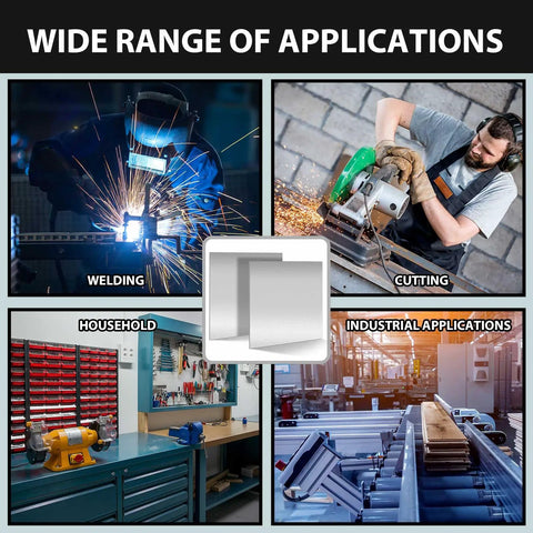 Wide range of applications for Two 6x6 Inch 16 Gauge Mild Steel Sheets Weldable Carbon Cold Rolled Panels, welding to industrial use.