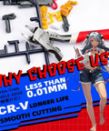 4.8 Inch Single Blade Model Nipper With Non Slip Grip For Gunpla Sprue Cutting displayed next to plastic sprues