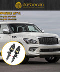 Rear Hydraulic Air Suspension Shock Absorber Strut Set For Infiniti QX56 2011 2013 And QX80 2014 2023 Left And Right Replacement