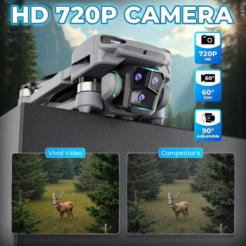 F23 GPS Drone With Camera for Teens and Adults Dope Flight Time 46 Minutes Foldable Drone 720P HD Camera Display