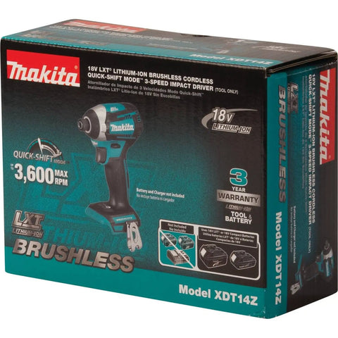 Box of 18V LXT Brushless Cordless Impact Driver With Quick-Shift Mode, 3-Speed Settings, Auto Downshift, Tightening Mode