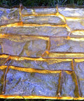 Granite Look Dope Texturing Stamp Mat for Concrete and Cement, Slate Pattern Stone Imprint Tool on grass