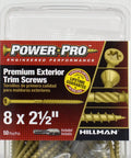 Product packaging of Trim Screws For Composite And Wood Decking Exterior Trim 50 Pack 8 X Two Point Five Bronze Ceramic Coated