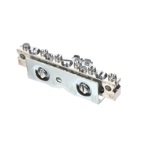 ECLX071M Ground Bar Kit with 11 Terminal Positions for Murray Load Centers, detailed view of the heavy-duty electrical panel grounding bar.