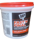 Fast N Final Ready To Use White Lightweight Spackling Compound 1 Qt One Step Patch And Prime Quick Drying Paste for Walls