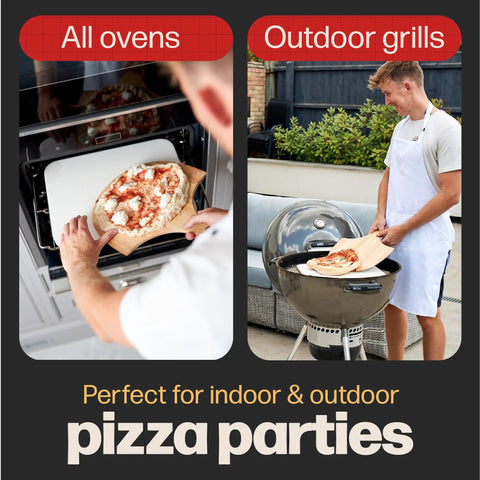 Rectangular Pizza Stone For Oven And Grill With Free Wooden Peel, Extra Large 15 By 12 Inch Cordierite Stone For Indoor Outdoor Cooking