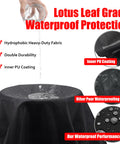 Water pouring on 52 Inch Heavy Duty Grill Cover For Outdoor BBQ Gas Grills, showcasing waterproof protection